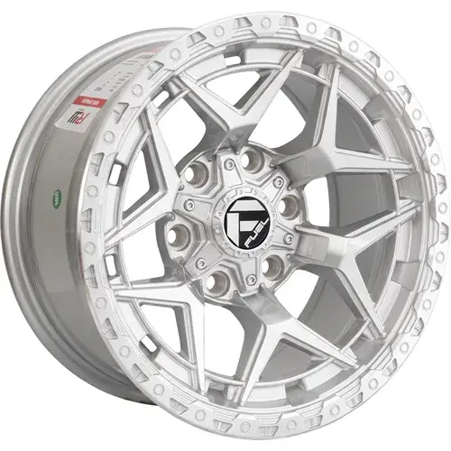 16X8 139.7X6 ET-5 CB110.5 BLACK MACHINE/RING POLISH - 1