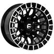 15X8 139.7X6 ET-10 CB110.5 BLACK/RING POLISH