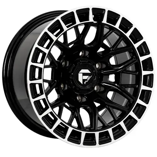 15X8 139.7X6 ET-10 CB110.5 BLACK/RING POLISH - 1