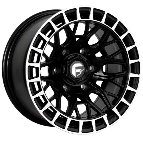 15X8 139.7X6 ET-10 CB110.5 BLACK/RING POLISH - 1