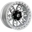 16X8 139.7X6 ET-5 CB110.5 SILVER MACHINE/RING SILVER