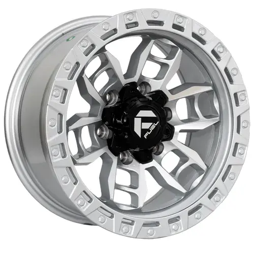 16X8 139.7X6 ET-5 CB110.5 SILVER MACHINE/RING SILVER - 1