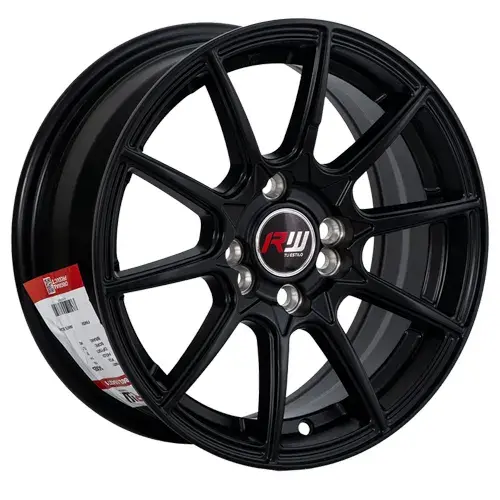 14X6 100/114.3X8 ET35 CB73.1 BLACK/LINE RED - 1