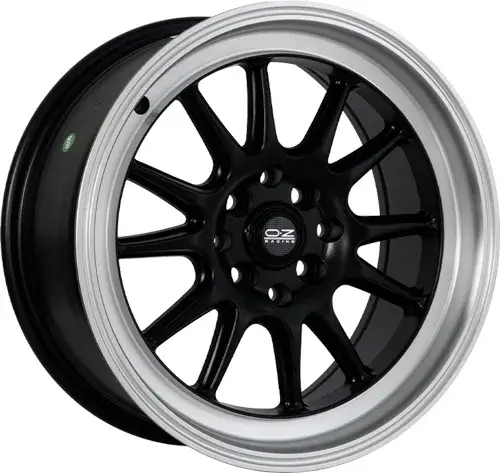 16X7.5 100/114.3X8 ET25 CB73.1 SMATE BLACK/SMATE LIP POLISH - 1