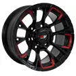 15X8 139.7X6 ET10 CB110.5 BLACK MACHINE
