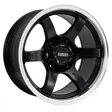 17X9 139.7X6 ET0 CB110.5 SMATE BLACK/SMATE LIP POLISH