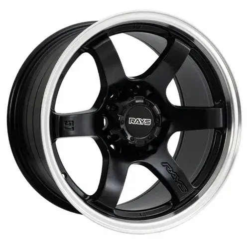 17X9 139.7X6 ET0 CB110.5 SMATE BLACK/SMATE LIP POLISH - 1