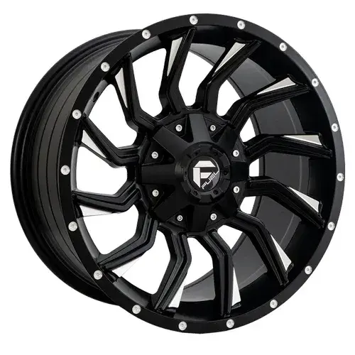 17X9 139.7X6 ET10 CB110.5 SMATE BLACK/MILLING/MILLED DOTS - 1