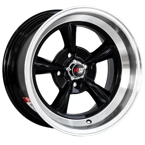 15X8 100X4 ET-10 CB73.1 HYPER BLACK/LIP POLISH - 1