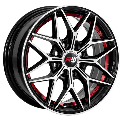 14X6 100/114.3X8 ET35 CB73.1 BLACK MACHINE - 1