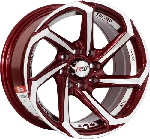 14X7 100/114.3X8 ET0 CB73.1 HYPER BLACK - 1