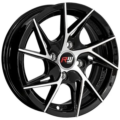 14X6 100X4 ET30 CB73.1 BLACK MACHINE - 1