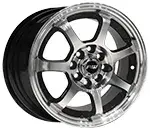 14X7 100/114.3X8 ET-10 CB73.1 HYPER SILVER MACHINE - 1