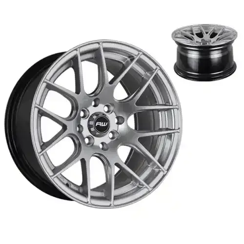 14X7 100/114.3X8 ET-10 CB73.1 BLACK/MACHINE BLACK - 1
