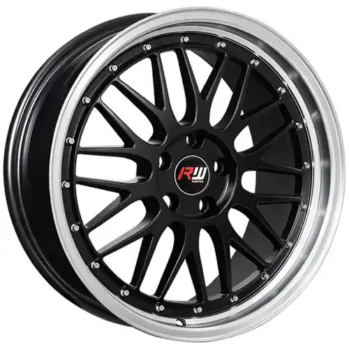 18X8 108X5 ET35 CB67.1 SMATE BLACK/LIP POLISH/RIVET - 1