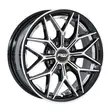 14X6 100/114.3X8 ET-5 CB73.1 BLACK MACHINE/UNDERCUT RED