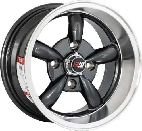 13X7 114.3X4 ET-7 CB73.1 DARK GUN METAL/LIP POLISH - 1