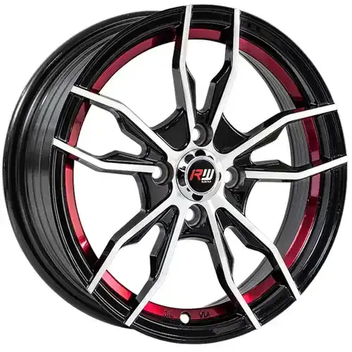 15X7 100X4 ET35 CB73.1 BLACK MACHINE/UNDERCUT BLUE - 1