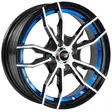 15X7 100X4 ET35 CB73.1 BLACK MACHINE/UNDERCUT BLUE