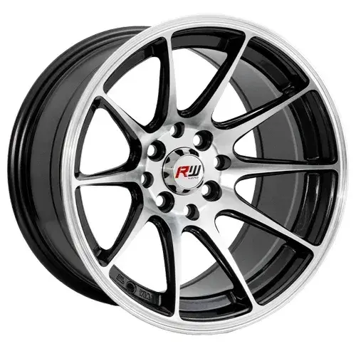15X8.25 100/114.3X8 ET0 CB73.1 DARK GUN METAL MACHINE - 1