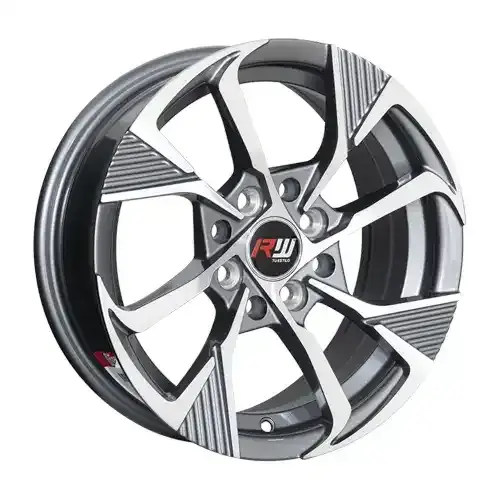 14X6 100/114.3X8 ET35 CB73.1 SILVER MACHINE - 1