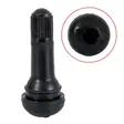 MUÑON LLANTA CAUCHO NEGRO 4.5CM CON TAPA VALVULA
