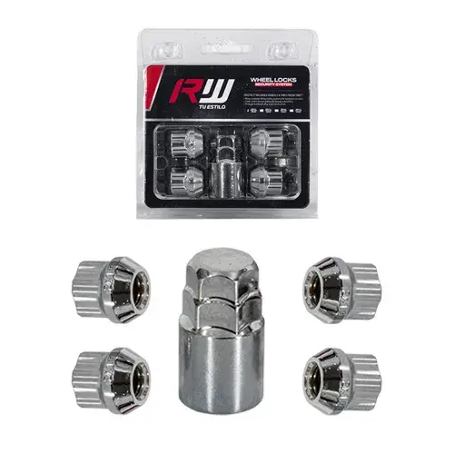 KIT SEGURIDAD CONICA RW TU ESTILO 5PCS 22MM 12X1.50 D17-19 - 1