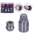 KIT SEGURIDAD CONICA RW TU ESTILO 6PCS 22MM 12X1.50 D17-19 DOBLE CANDADO CROMADO