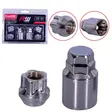 KIT SEGURIDAD CONICA RW TU ESTILO 6PCS 22MM 12X1.25 D17-19 DOBLE CANDADO CROMADO