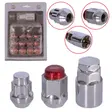 KIT SEGURIDAD ROJA RW 5PCS 32MM / 12PCS 33MM 12X1.50 D19 NIQUELADO