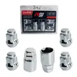 KIT SEGURIDAD CONICA RW TU ESTILO 6PCS 35MM 12X1.25 D19-21 DOBLE CANDADO CROMADO