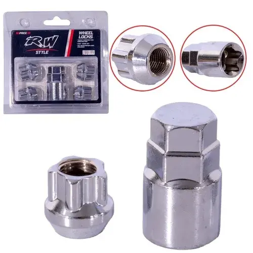 KIT SEGURIDAD CONICA RW TU ESTILO 5PCS 23MM 12X1.25 D19-21 - 1