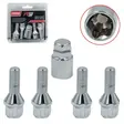 KIT SEGURIDAD "RW TU ESTILO" 56MM 12X1.50 5PCS D19-21 NIQUELADO