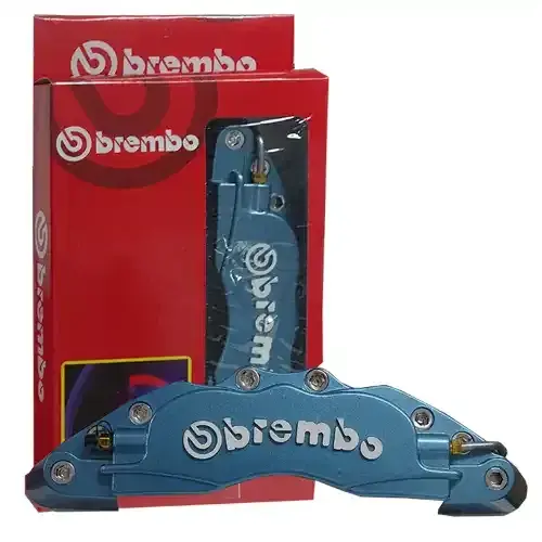 COBERTOR MORDAZA 19cm "BREMBO" 2PZ AZUL - 1