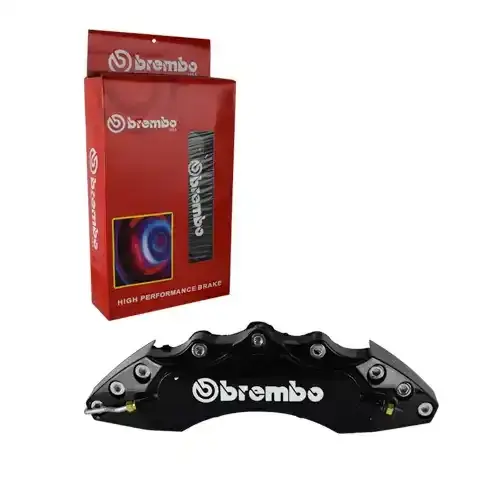 COBERTOR MORDAZA 27.5cm "BREMBO" 2PZ NEGRO - 1