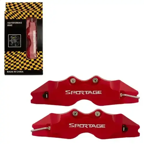 COBERTOR MORDAZA SPORTAGE PLASTICO ROJO 24X6.8CM 2PZ CAJA - 1