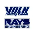 VOLK RACING CE28 STICKER 24 / AMARILLO