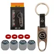KIT LLAVERO MAZDA CON TAPA MUÑON NEGRO 5 PZS