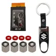 KIT LLAVERO SUZUKI CON TAPA MUÑON NEGRO 5 PZS